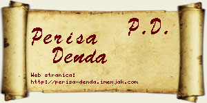 Periša Denda vizit kartica